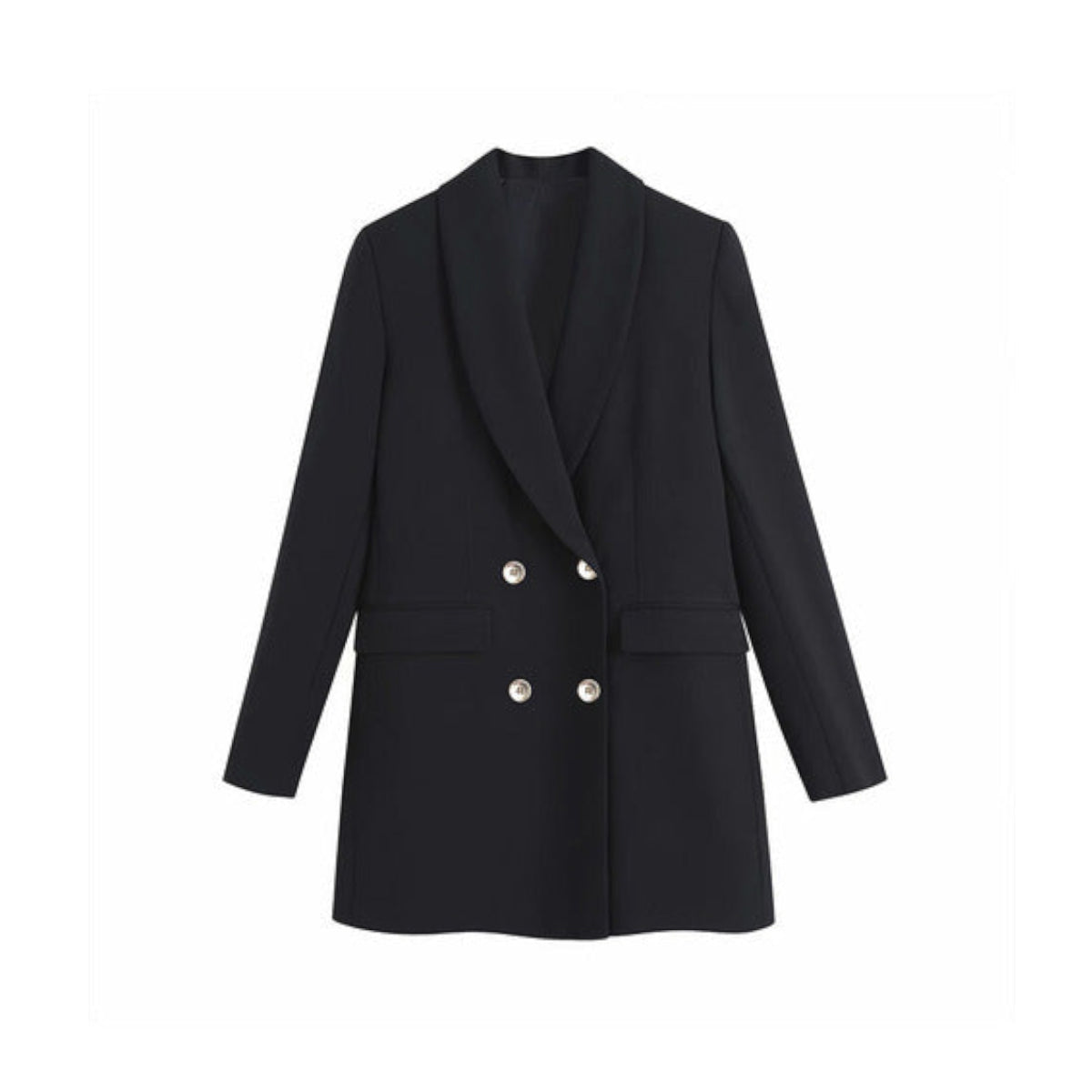 Long Double Breasted Blazer