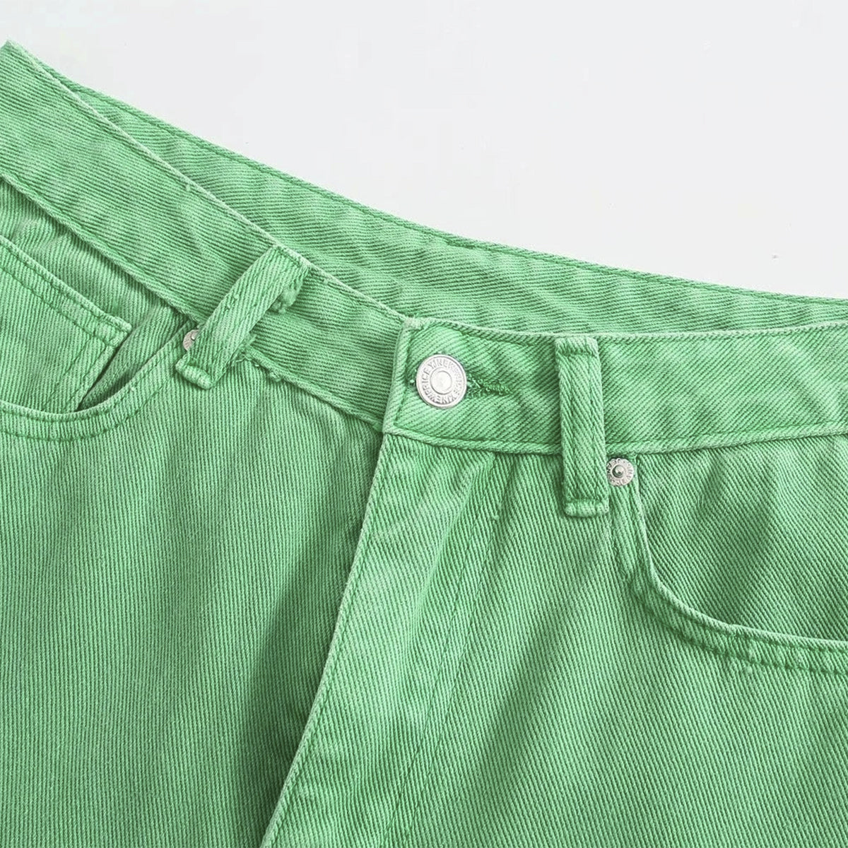 Green Denim Pants