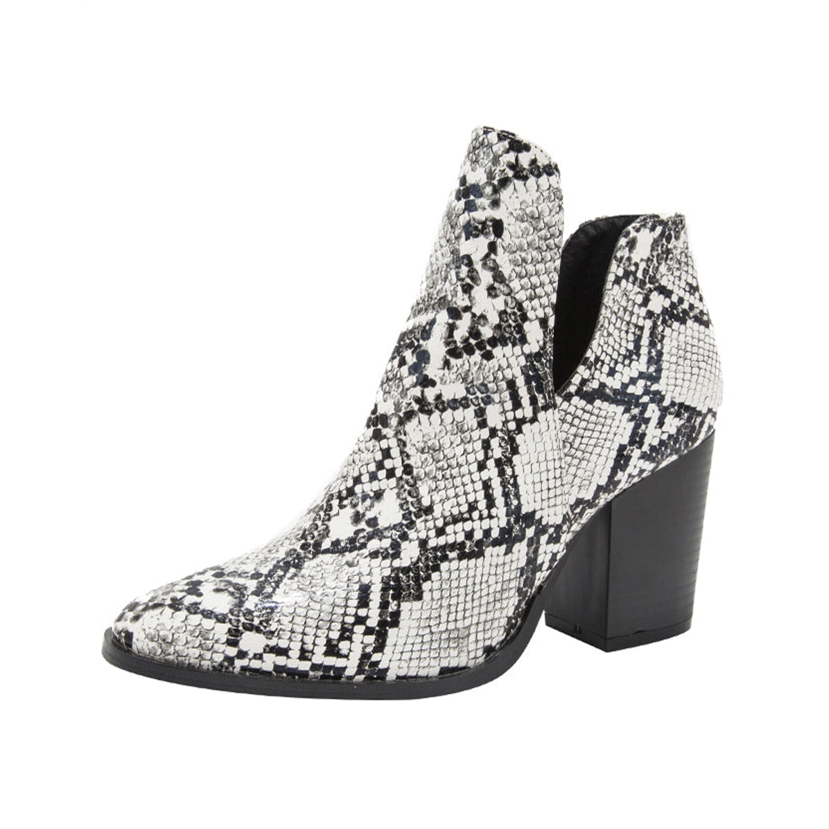 Snakeskin Short Boots