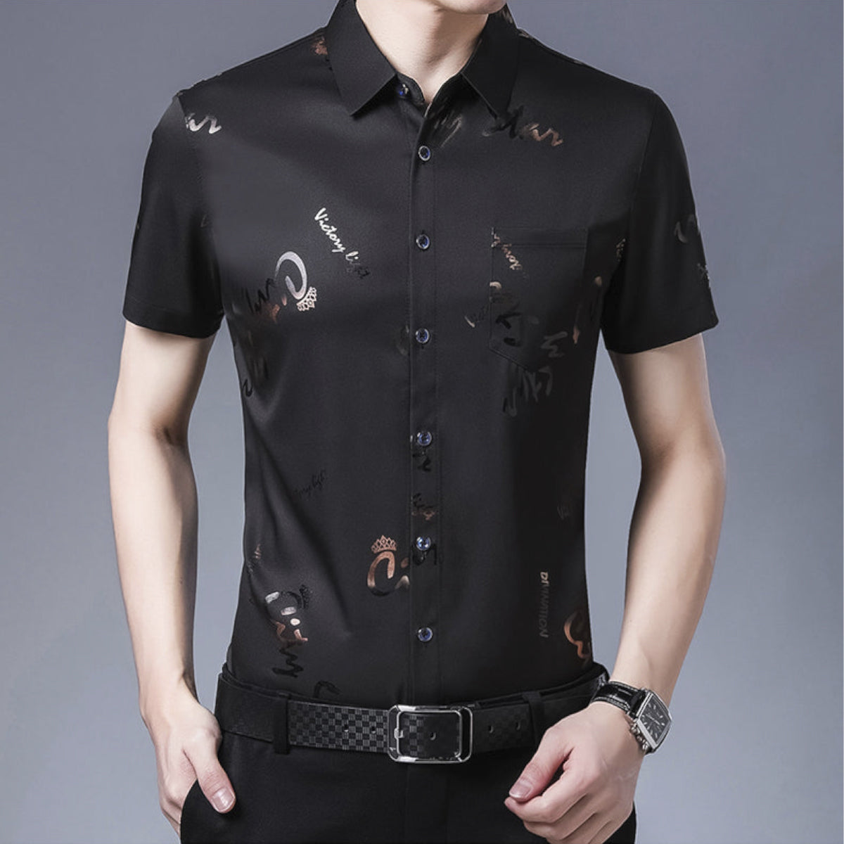 Silk Slim Fit Shirt