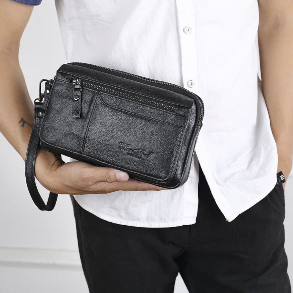 Double Zipper Casual Clutch