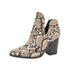 Snakeskin Short Boots