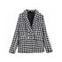 Outerwear Plaid Blazer