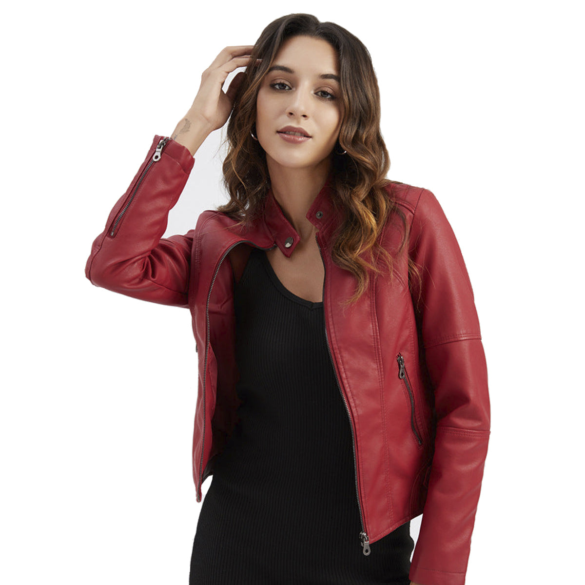 Leather Slim Fit Jacket