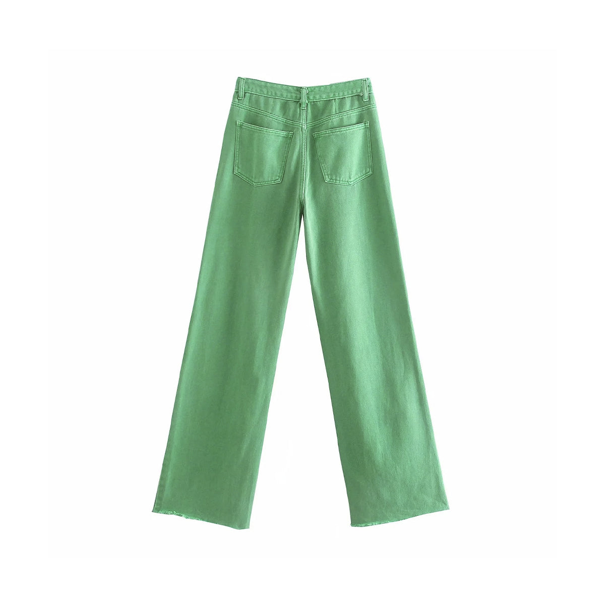 Green Denim Pants