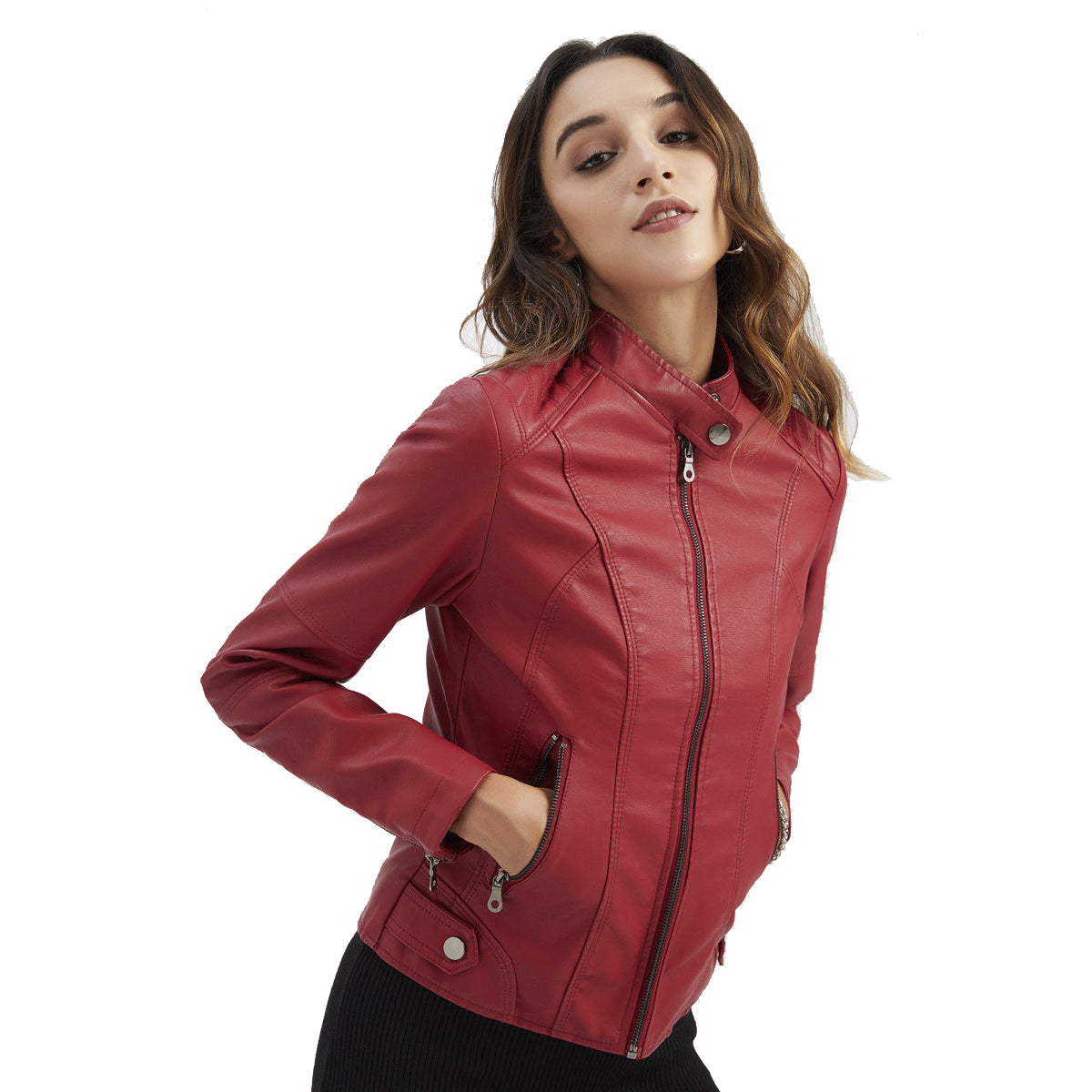 Leather Slim Fit Jacket