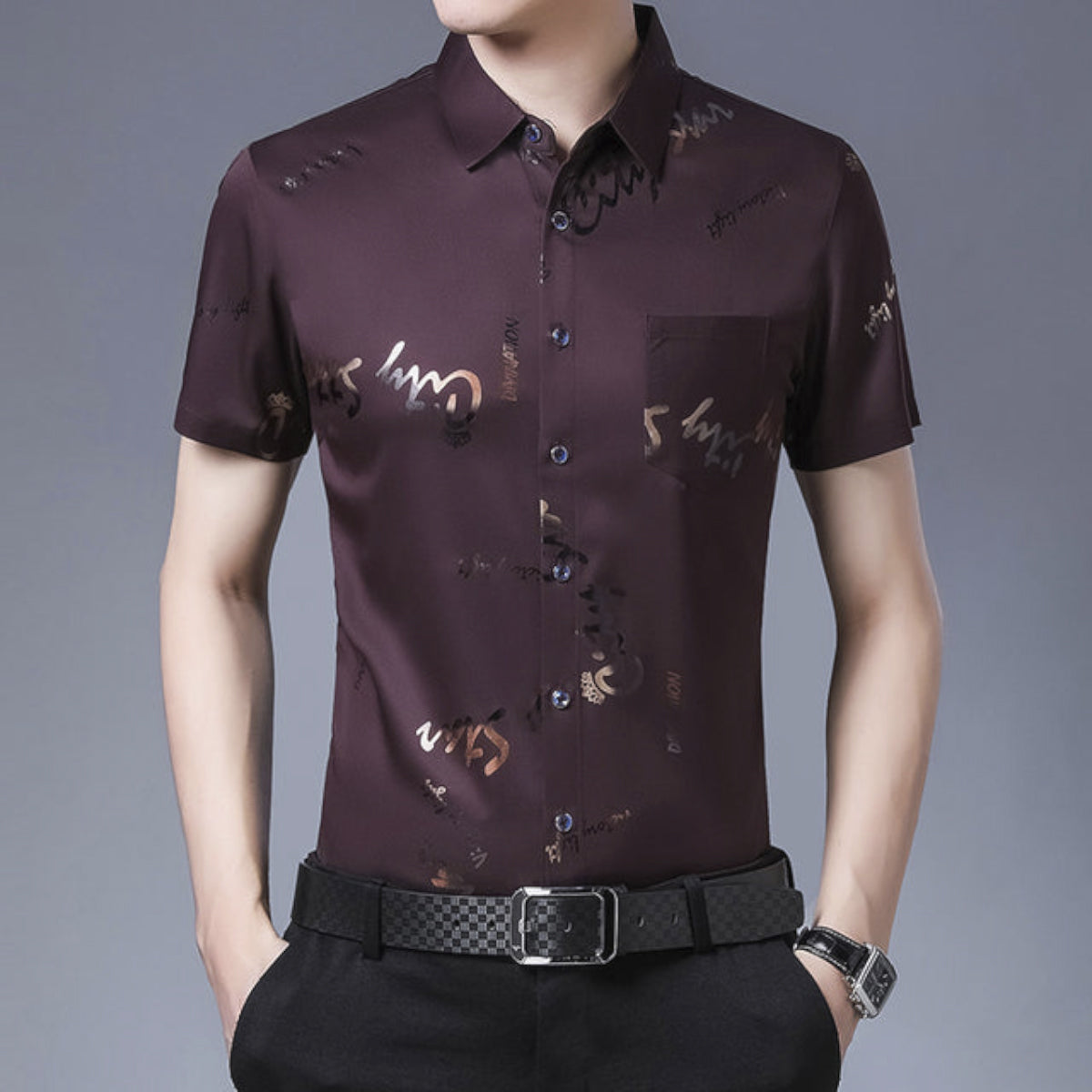 Silk Slim Fit Shirt