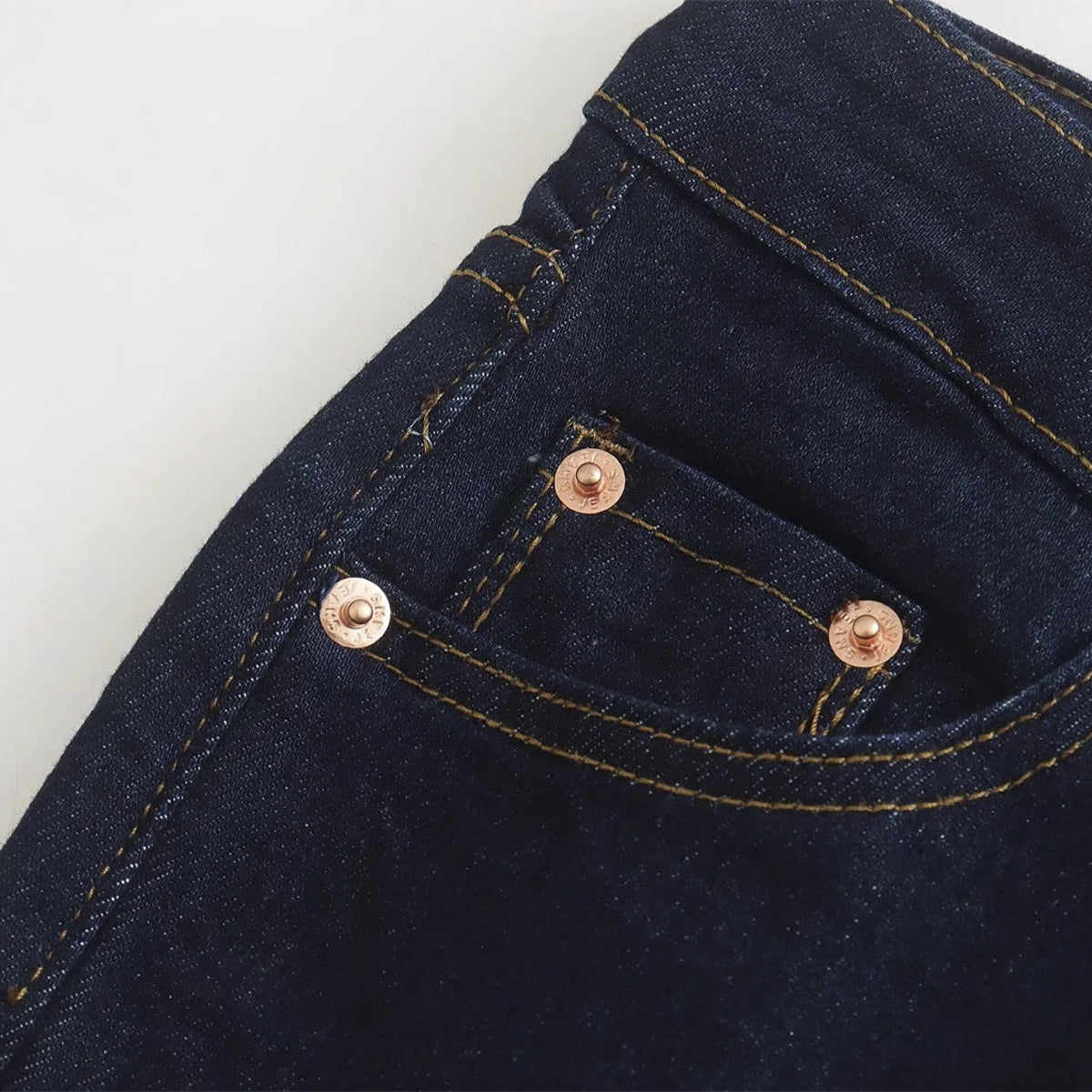 Elastic High Waist Jeans
