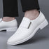 White Leather Classic Shoes