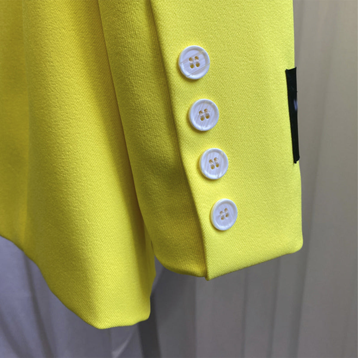 Minimalist Yellow Blazer