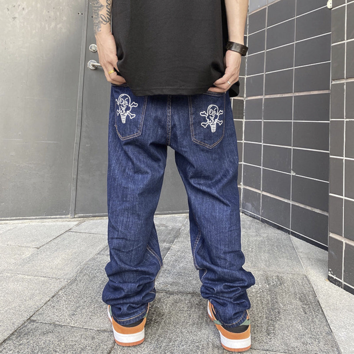 Hip-Hop Dog Print Jeans
