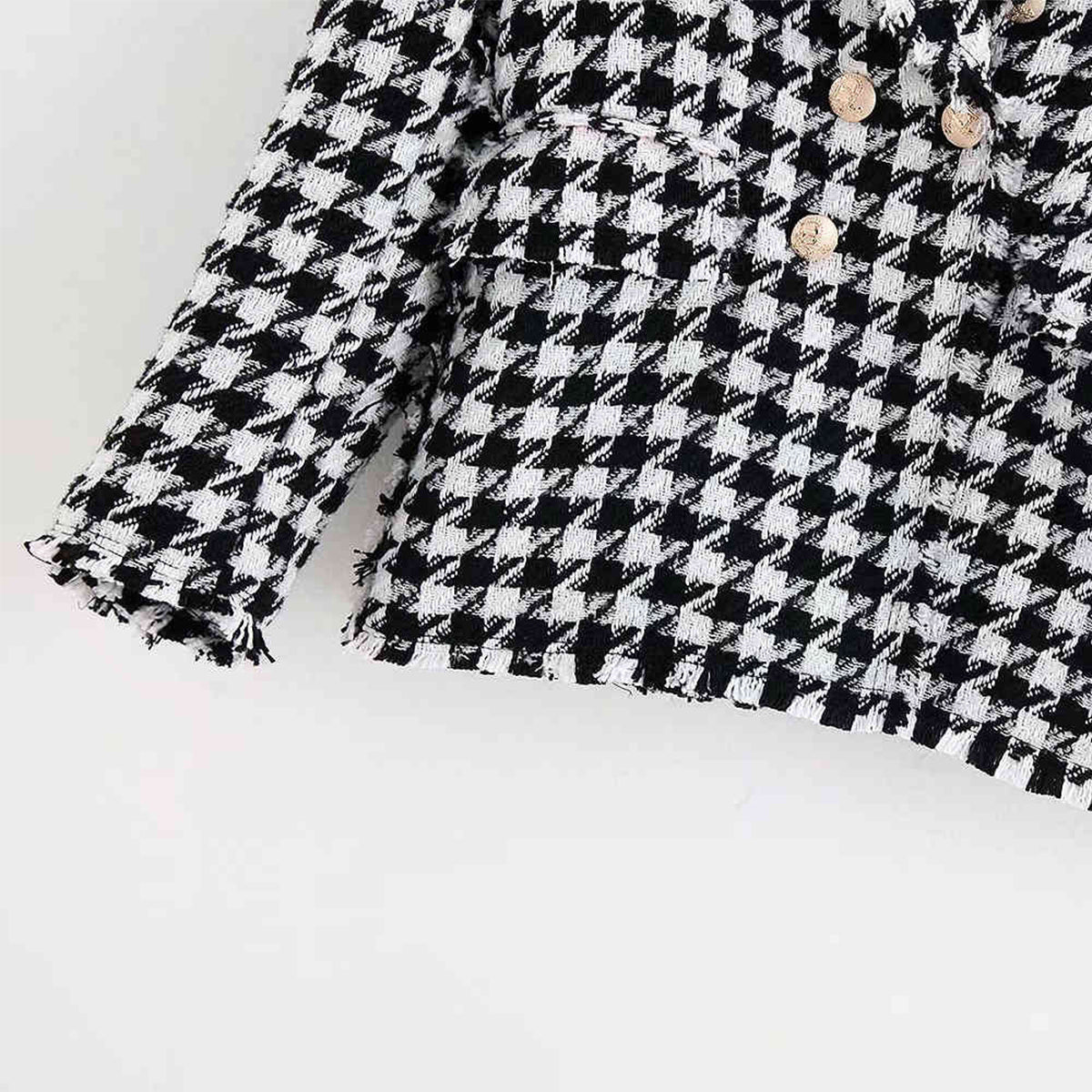 Outerwear Plaid Blazer