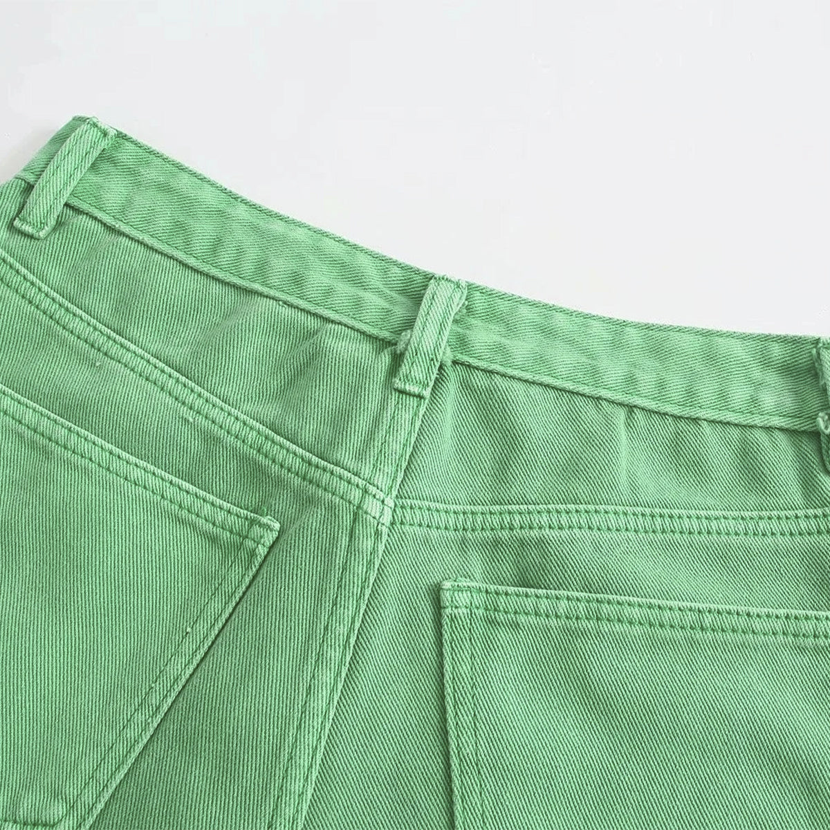 Green Denim Pants