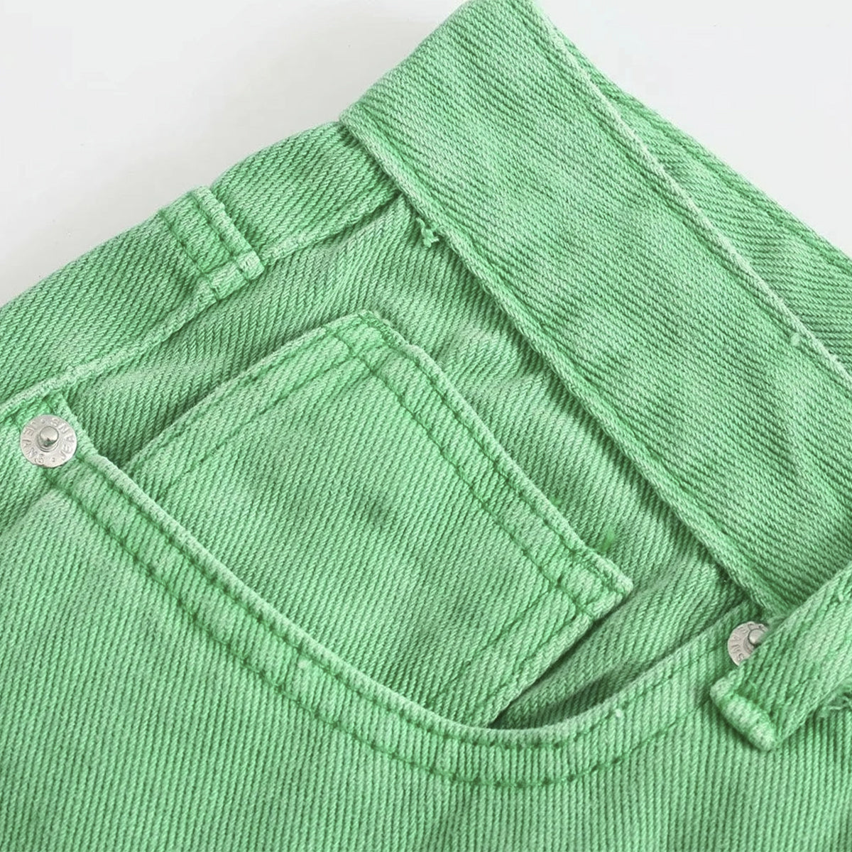 Green Denim Pants