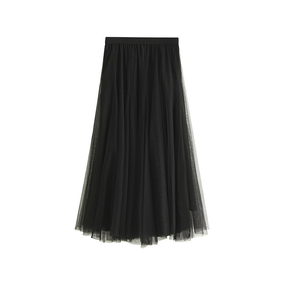 Mid-length Mesh Skirt