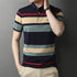 Breathable Striped Polo