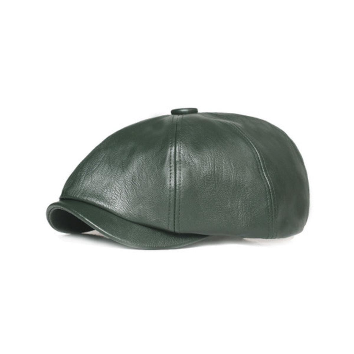 Octagonal Leather Hat