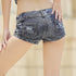 Low Waist Skinny Denim Shorts