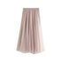 Mid-length Mesh Skirt