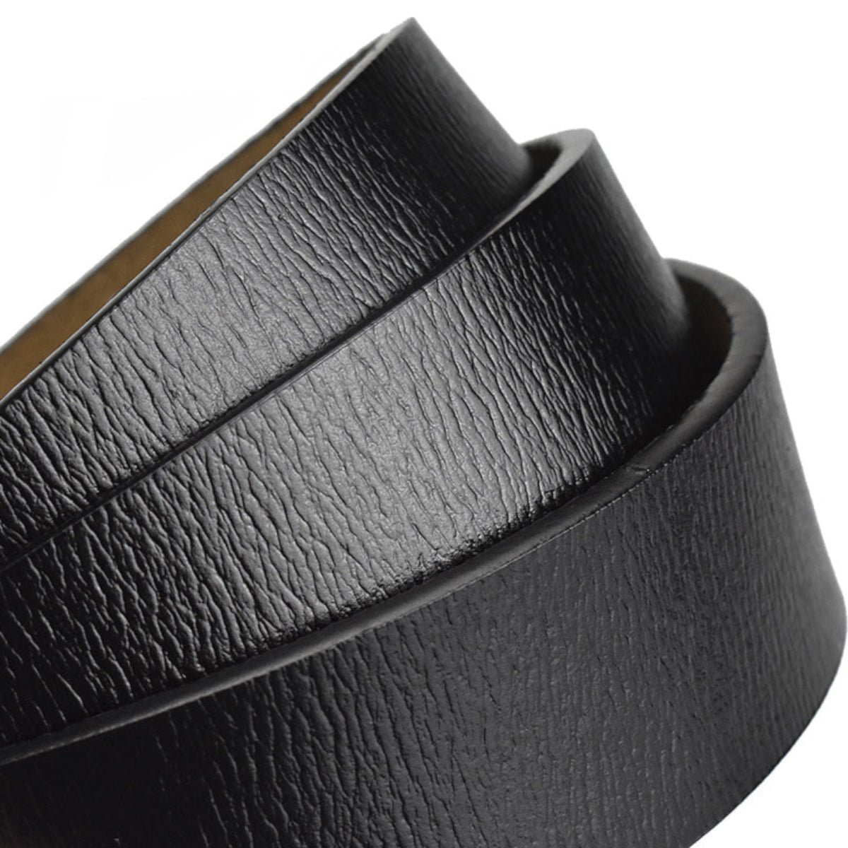 Leather Belt With Fabric Strap