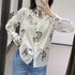 Horse Printed Satin Shirt